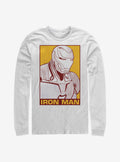 Marvel Iron Man Pop Art Poster Long Sleeve T Shirt Long Sleeve T Shirt Trending US Workout Ready