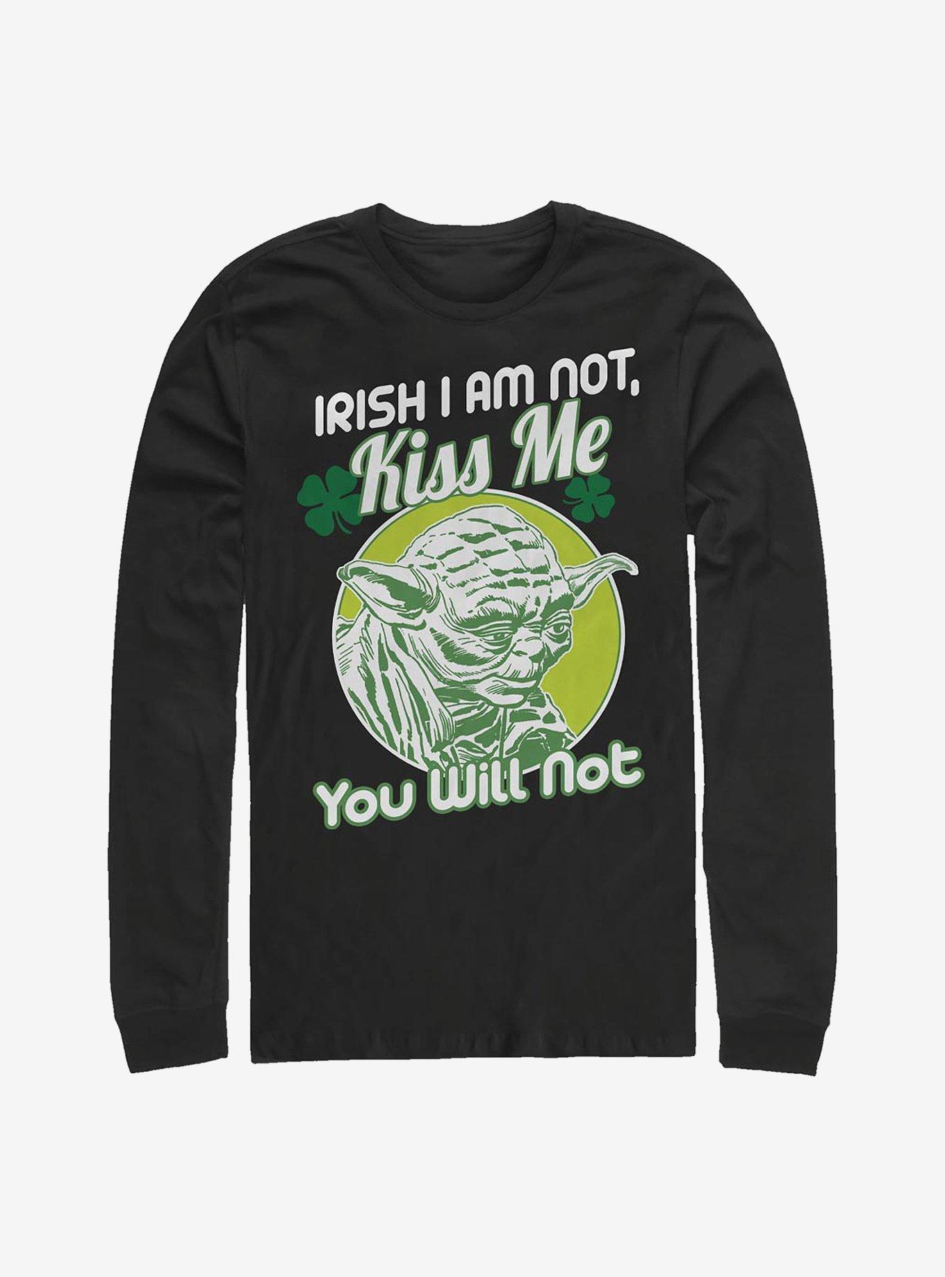Star Wars Yoda Kiss Me Long-Sleeve T-Shirt | Premium Unisex T-Shirt, Trending Graphic Tee
