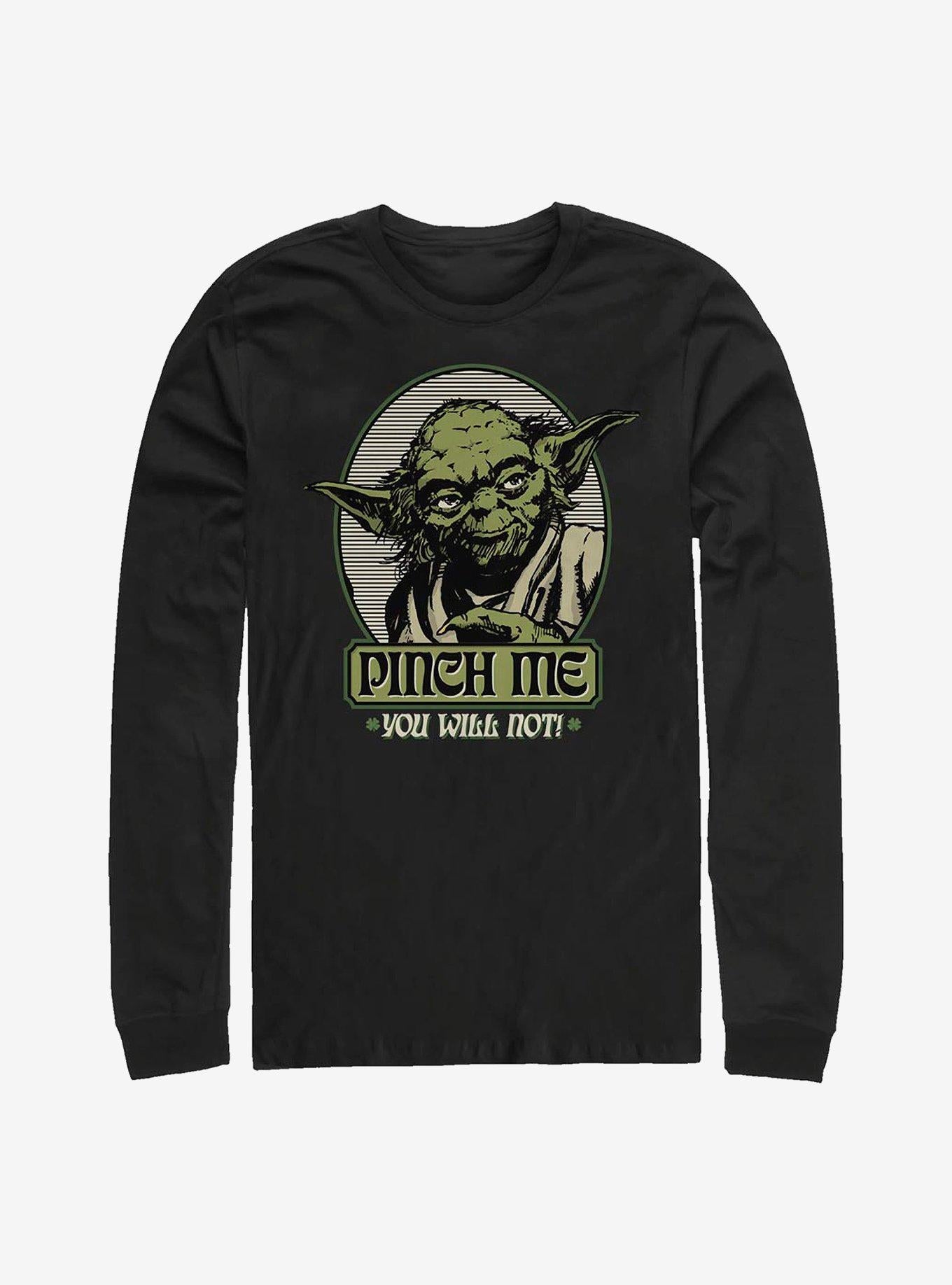Star Wars Yoda Pinch Me Long-Sleeve T-Shirt | Premium Unisex T-Shirt, Trending Graphic Tee