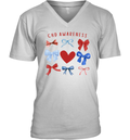Chd Awareness V Neck T Shirt