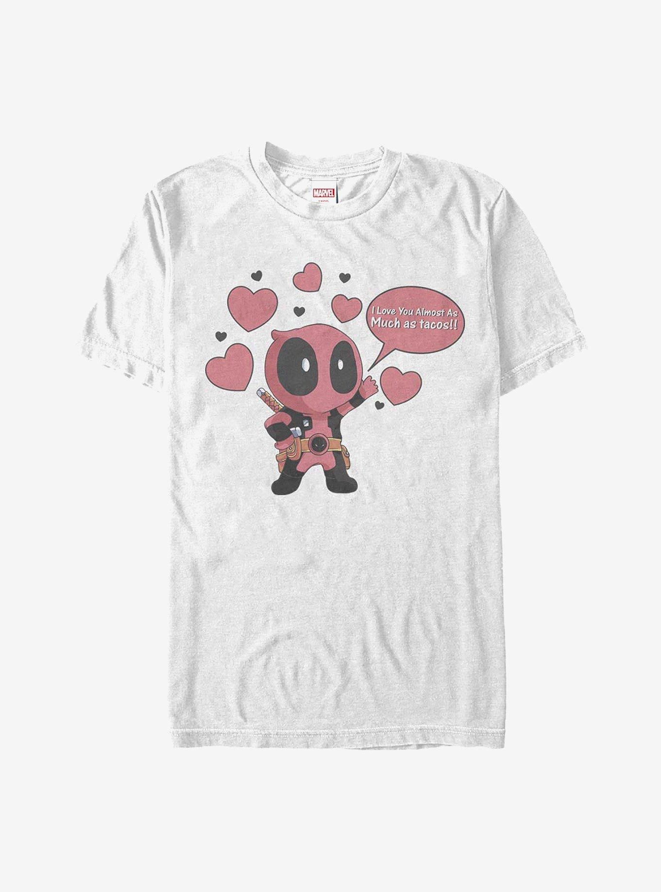 Marvel Deadpool Love Tacos T-Shirt | Premium Unisex T-Shirt, Trending Graphic Tee