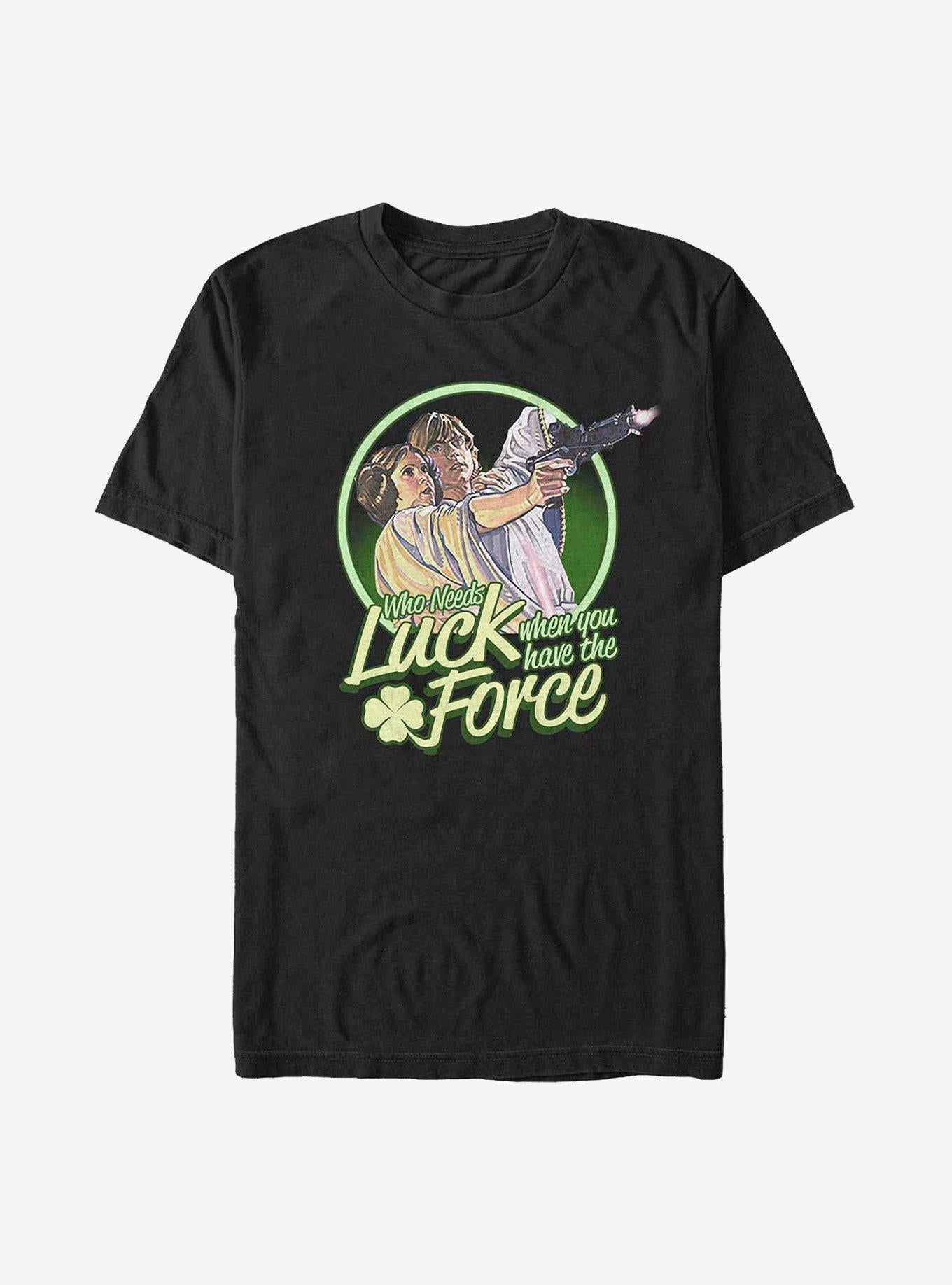Star Wars Who Needs Luck When You Have The Force Luke And Leia T-Shirt | Premium Unisex T-Shirt, Trending Graphic Tee