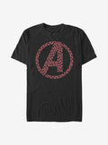 Marvel Avengers Logo Heart Fill T-Shirt | Premium Unisex T-Shirt, Trending Graphic Tee