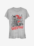 Black Widow Art Girls T Shirt T Shirt Trending US