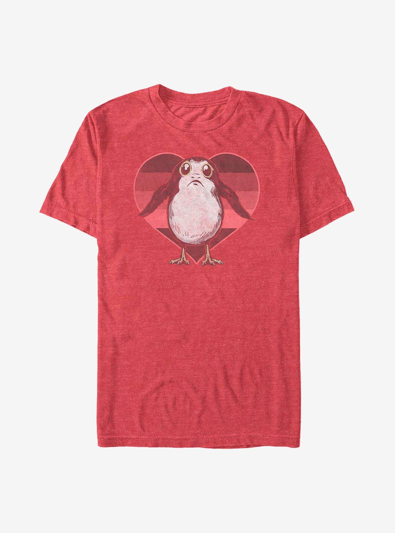 Star Wars The Last Jedi Porg Heart T-Shirt | Premium Unisex T-Shirt, Trending Graphic Tee