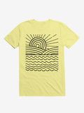 Ocean And Sun Art T Shirt T Shirt Streetwear Style Workout Ready