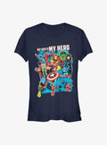 Marvel Avengers My Dad Is My Hero Girls T-Shirt | Premium Unisex T-Shirt, Trending Graphic Tee
