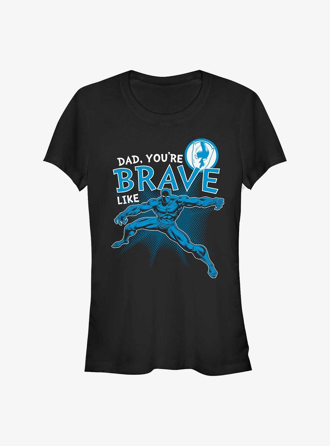 Marvel Black Panther Brave Like Dad Girls T-Shirt | Premium Unisex T-Shirt, Trending Graphic Tee