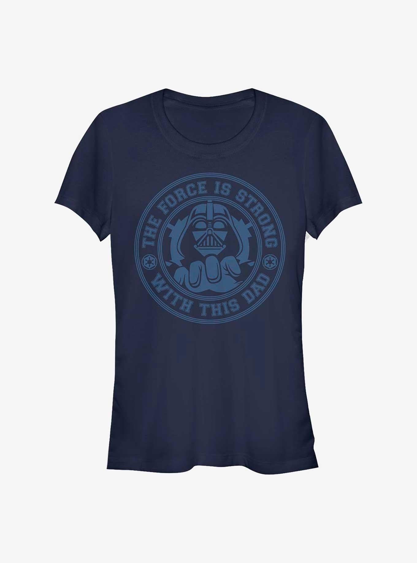 Star Wars Vader The Force Is Strong Wirth This Dad Girls T-Shirt | Premium Unisex T-Shirt, Trending Graphic Tee