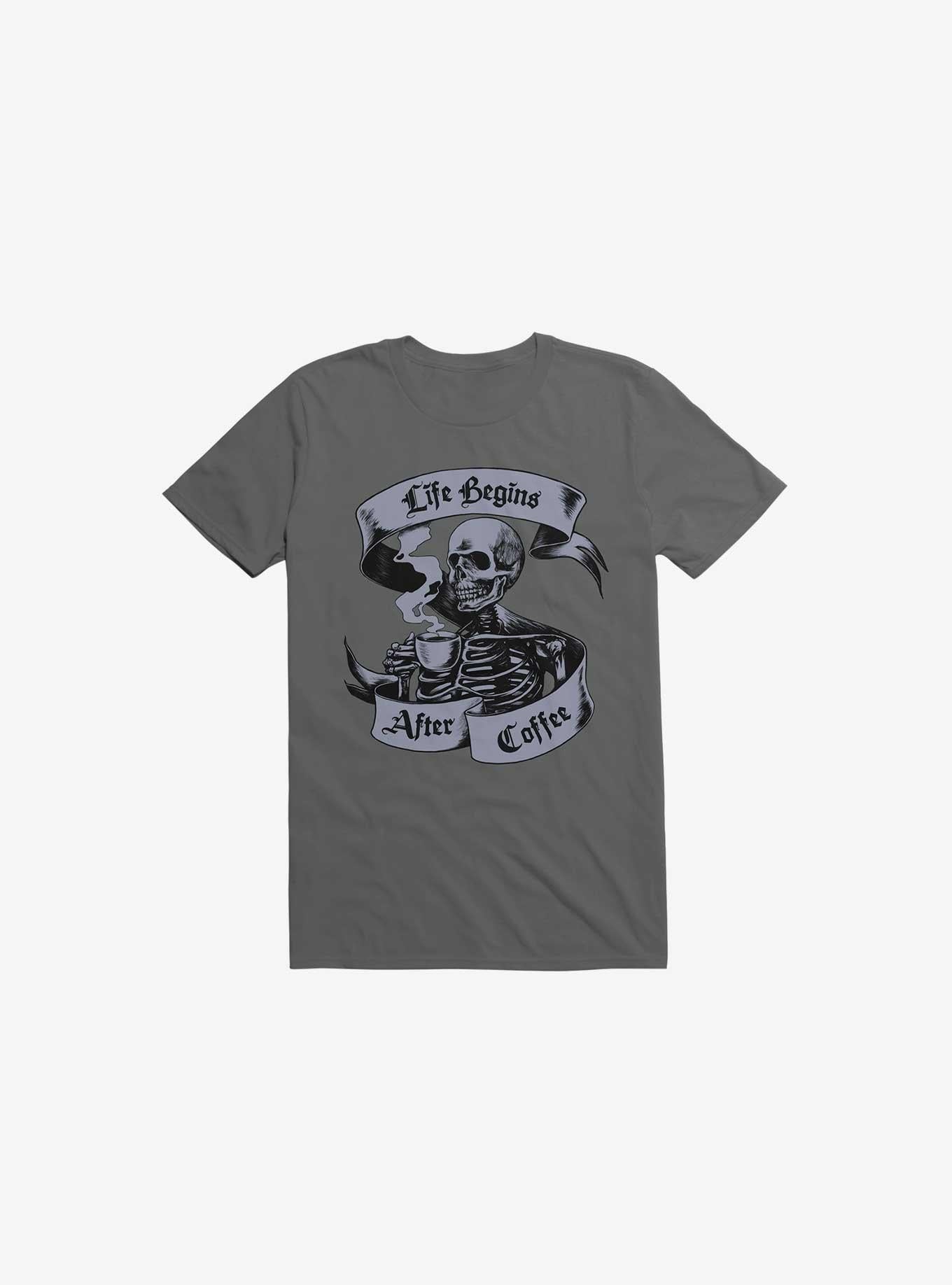 Beans Bones Coffee Skeleton Asphalt Grey T Shirt T Shirt Trending US Workout Ready