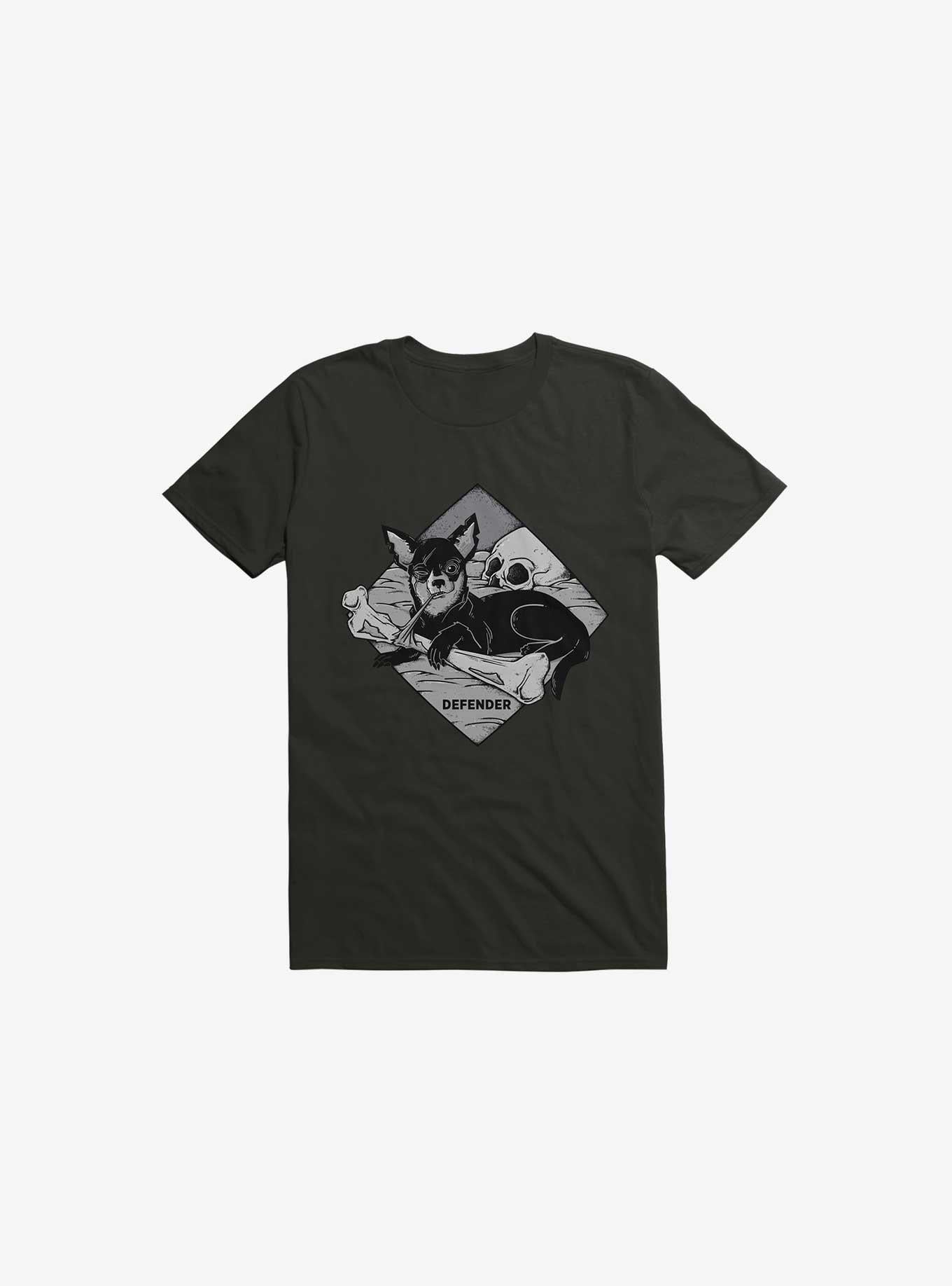Defender Dog Bone Black T Shirt T Shirt Comfort Fit Gift Ready