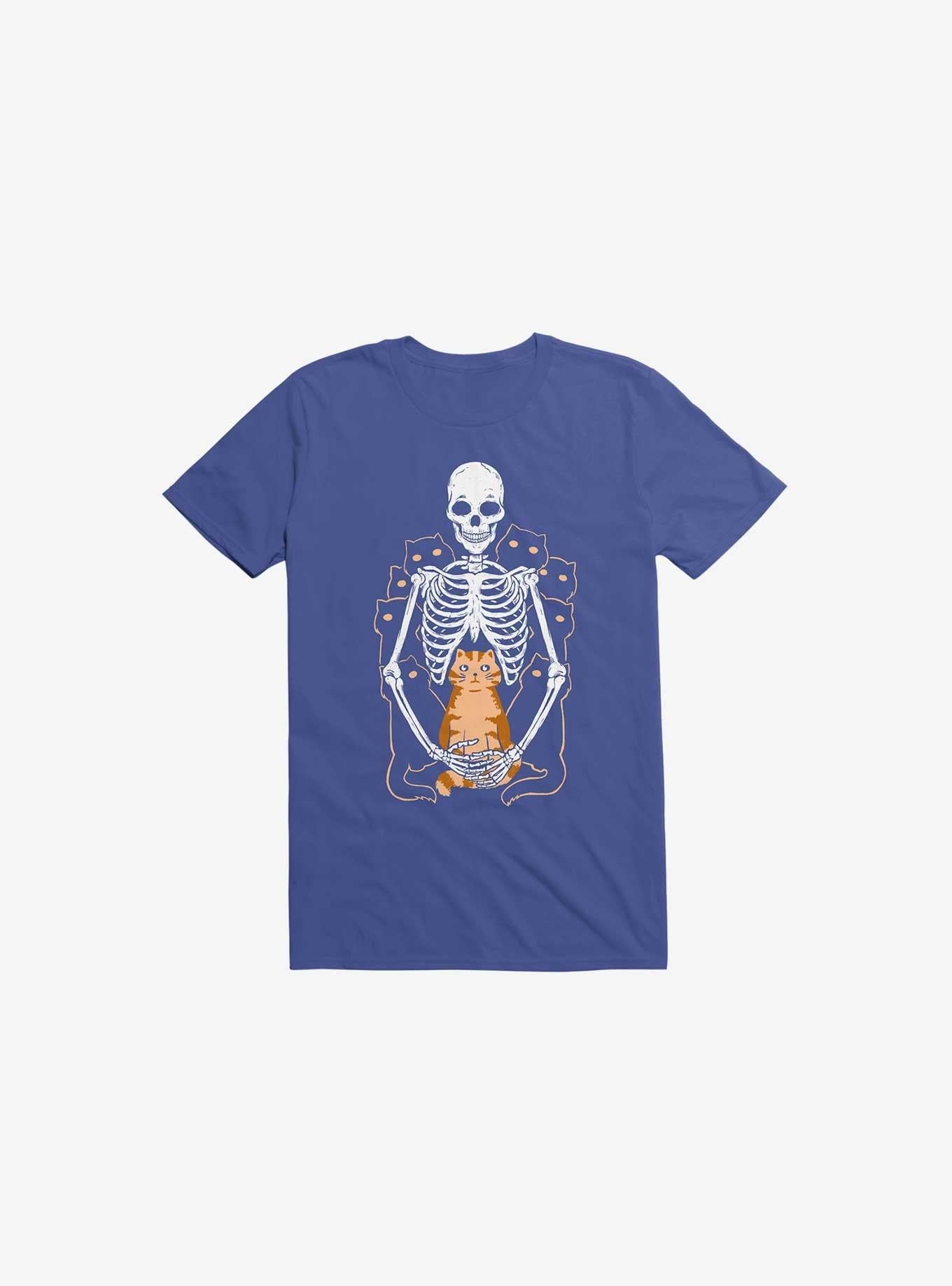 I Wish I Was My Cat Skeleton Royal Blue T Shirt T Shirt Trending US