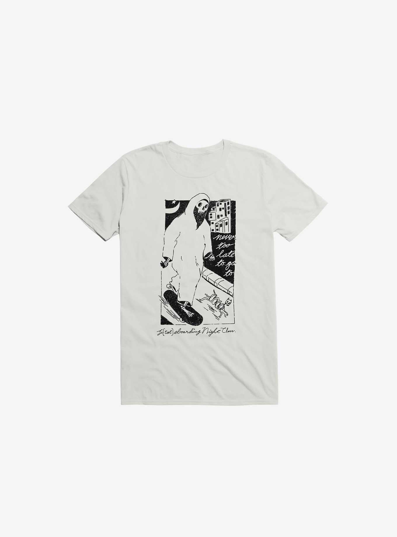 Nightclashh Skateboard White T Shirt T Shirt Trending US