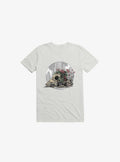 Race The Time Skull White T Shirt T Shirt Trending US