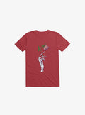 The Dead Rose Skeleton Hand Red T Shirt T Shirt Trending US