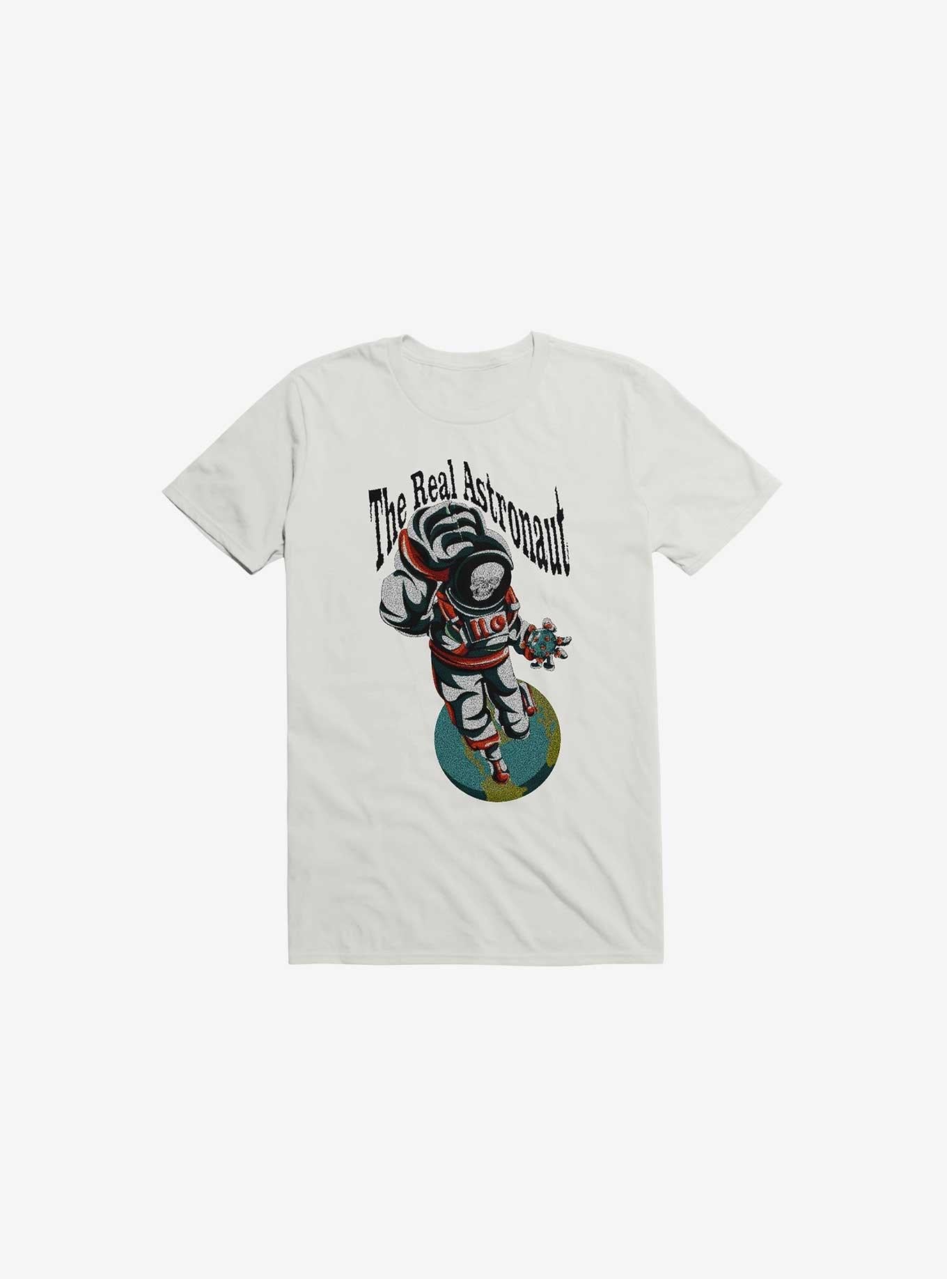 The Real Astronaut Skull White T Shirt T Shirt Viral TikTok Workout Ready