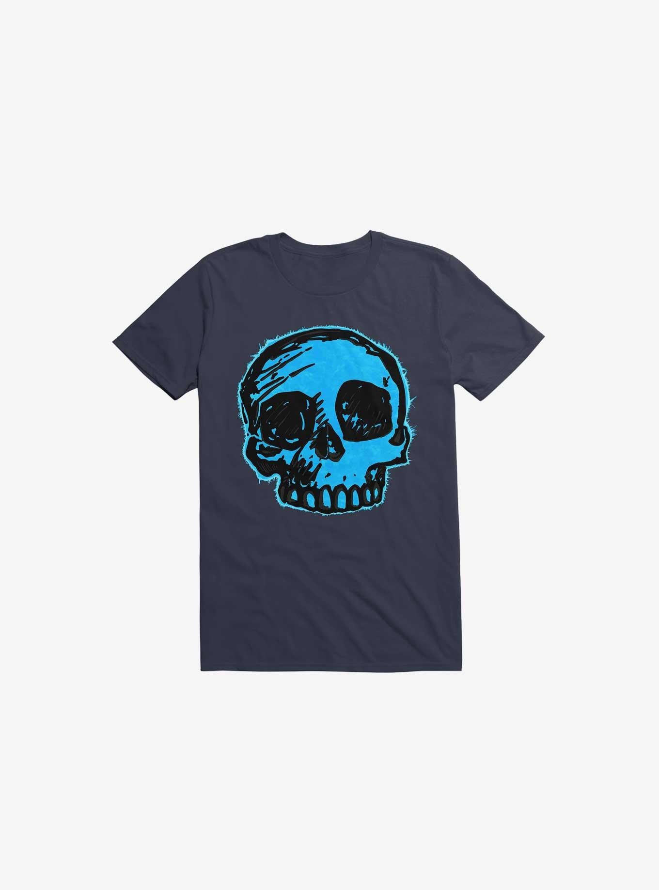 Blue Skull Navy Blue T Shirt T Shirt Trending US