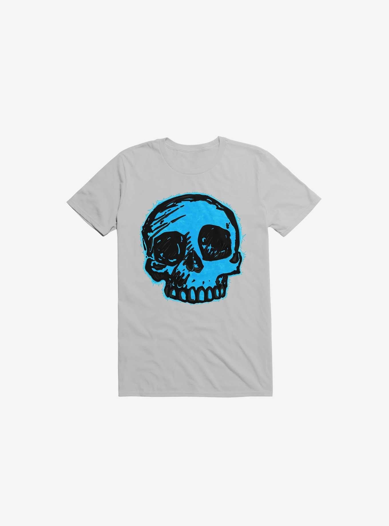 Blue Skull Ice Grey T Shirt T Shirt Trending US