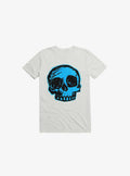 Blue Skull White T Shirt T Shirt Comfort Fit Hot Right Now