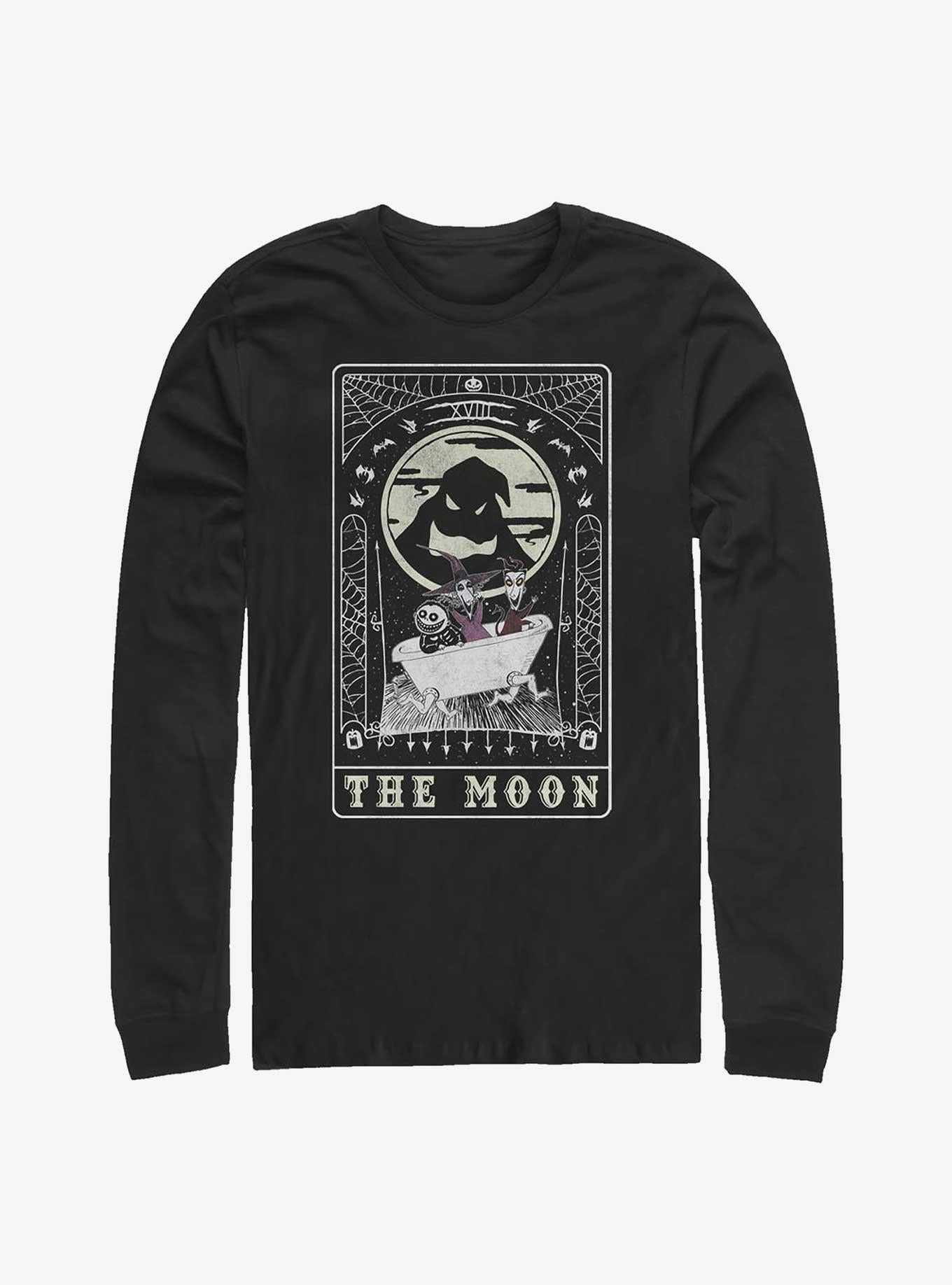 The Nightmare Before Christmas Oogie Boogie The Moon Tarot Card Long-Sleeve T-Shirt T-Shirt | Vintage Graphic Vibe | Must-Have Style