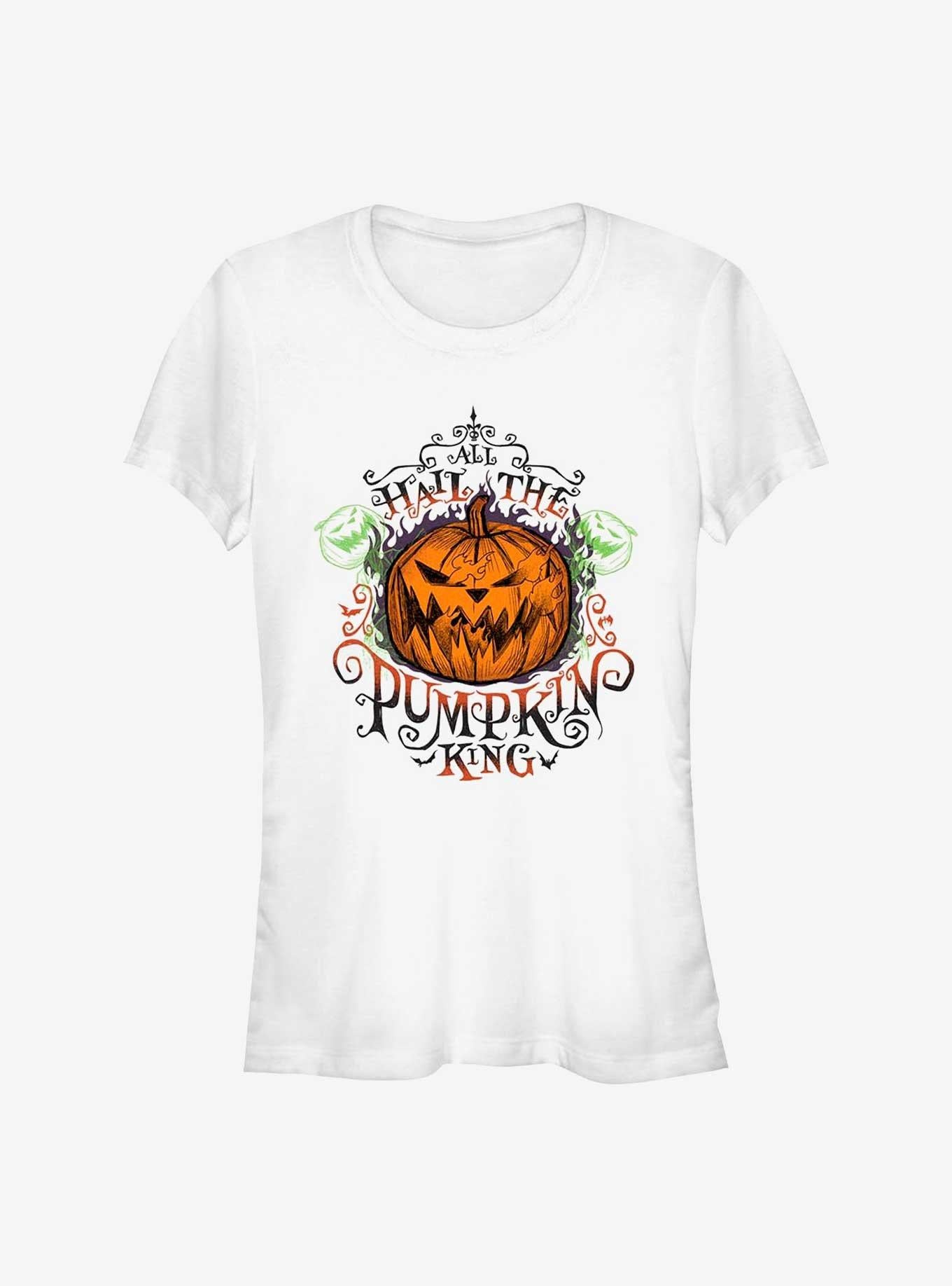 Disney The Nightmare Before Christmas All Hail The Pumpkin King Girls T-Shirt T-Shirt | Top Trending Artwork | Must-Have Style
