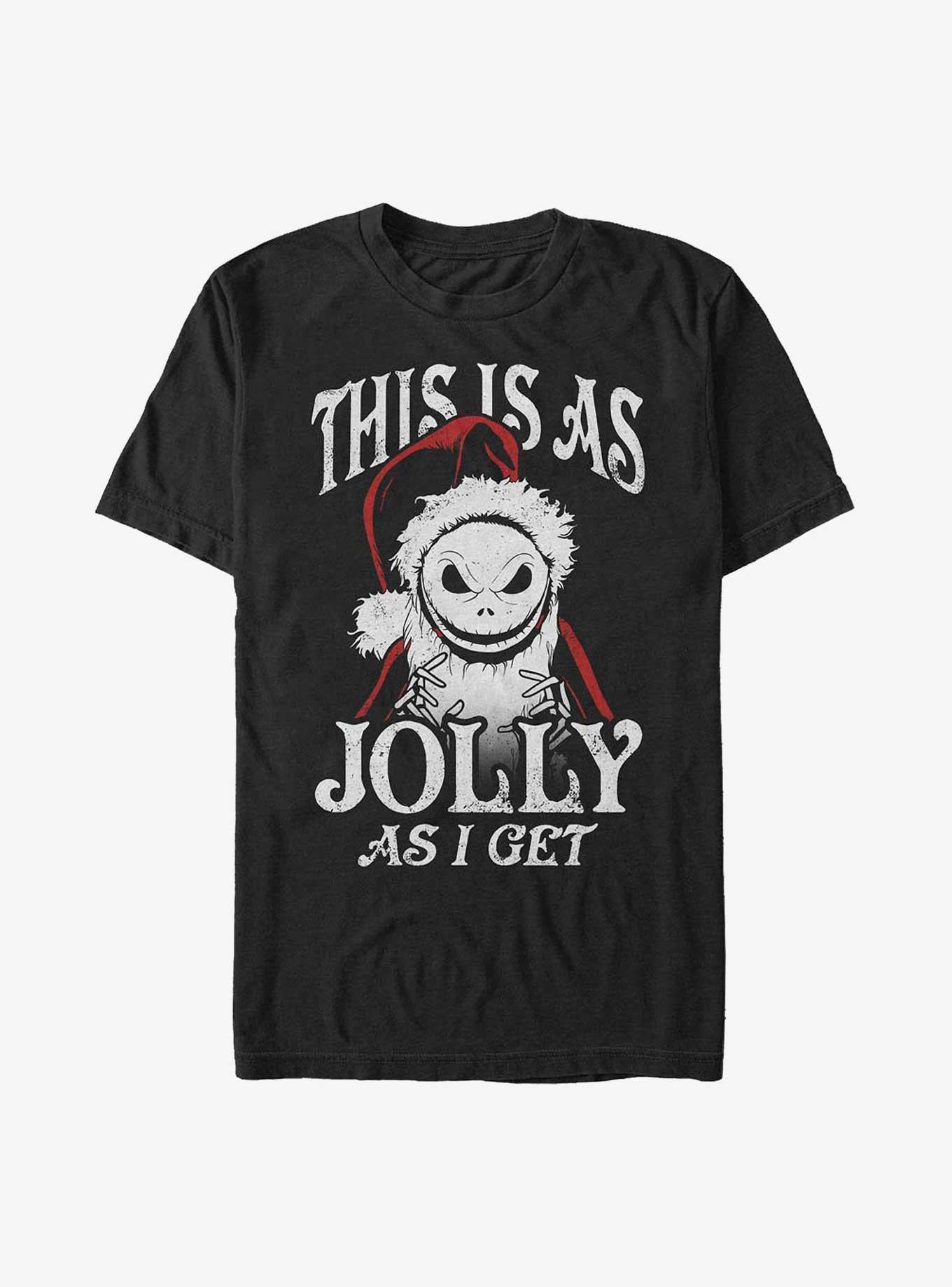 The Nightmare Before Christmas This Is As Jolly As I Get Santa Jack T-Shirt T-Shirt | Trending Streetwear Style | High Demand Item