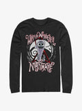 Disney The Nightmare Before Christmas What A Wonderful Nightmare Santa Jack Long-Sleeve T-Shirt T-Shirt | Bold Graphic Edition | Great Gift Idea