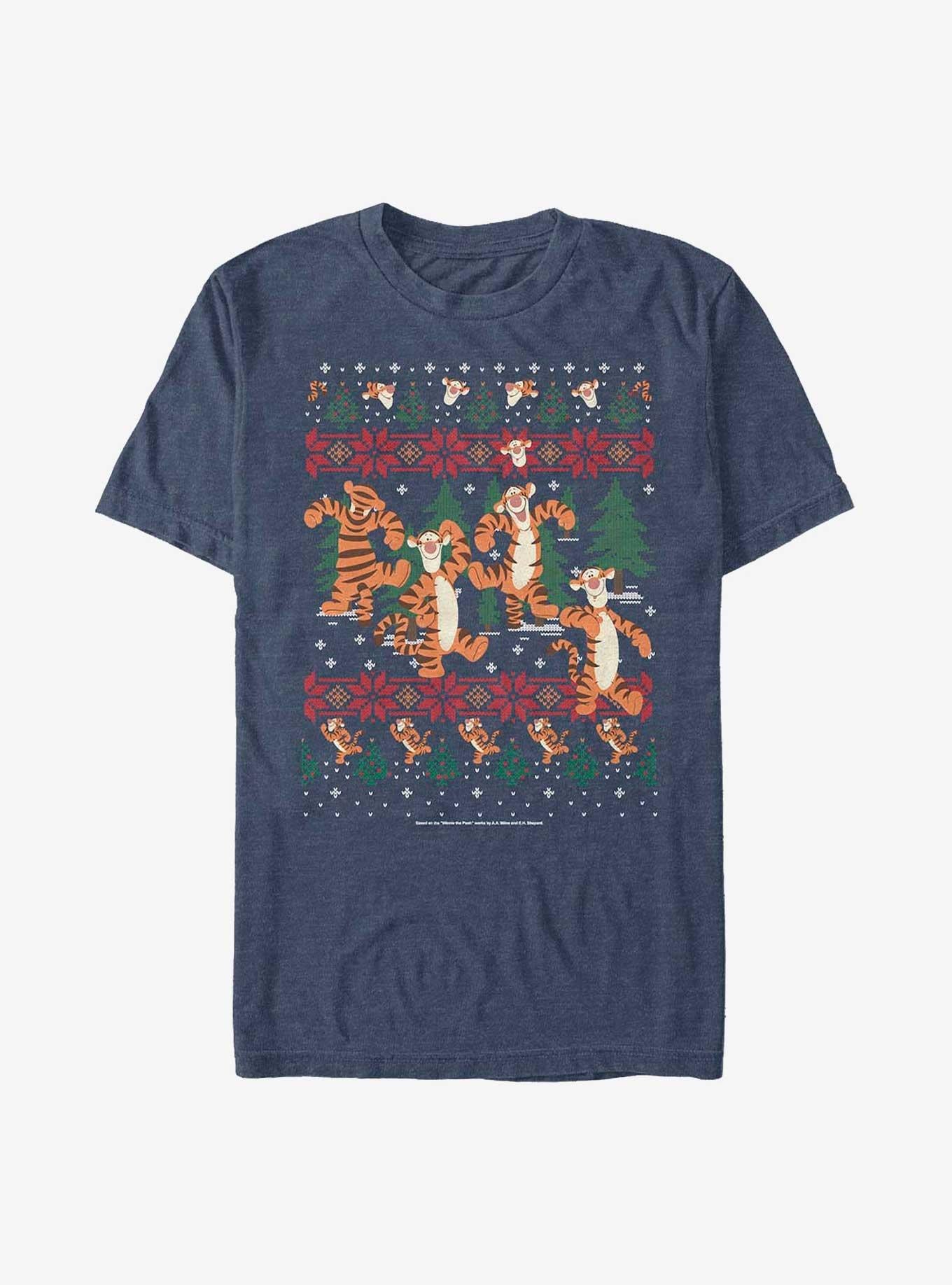 Disney Winnie The Pooh Tigger In The Woods Christmas T-Shirt T-Shirt | Premium Graphic | Trending Now
