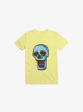 Modern Skull Corn Silk Yellow T Shirt T Shirt Trending US