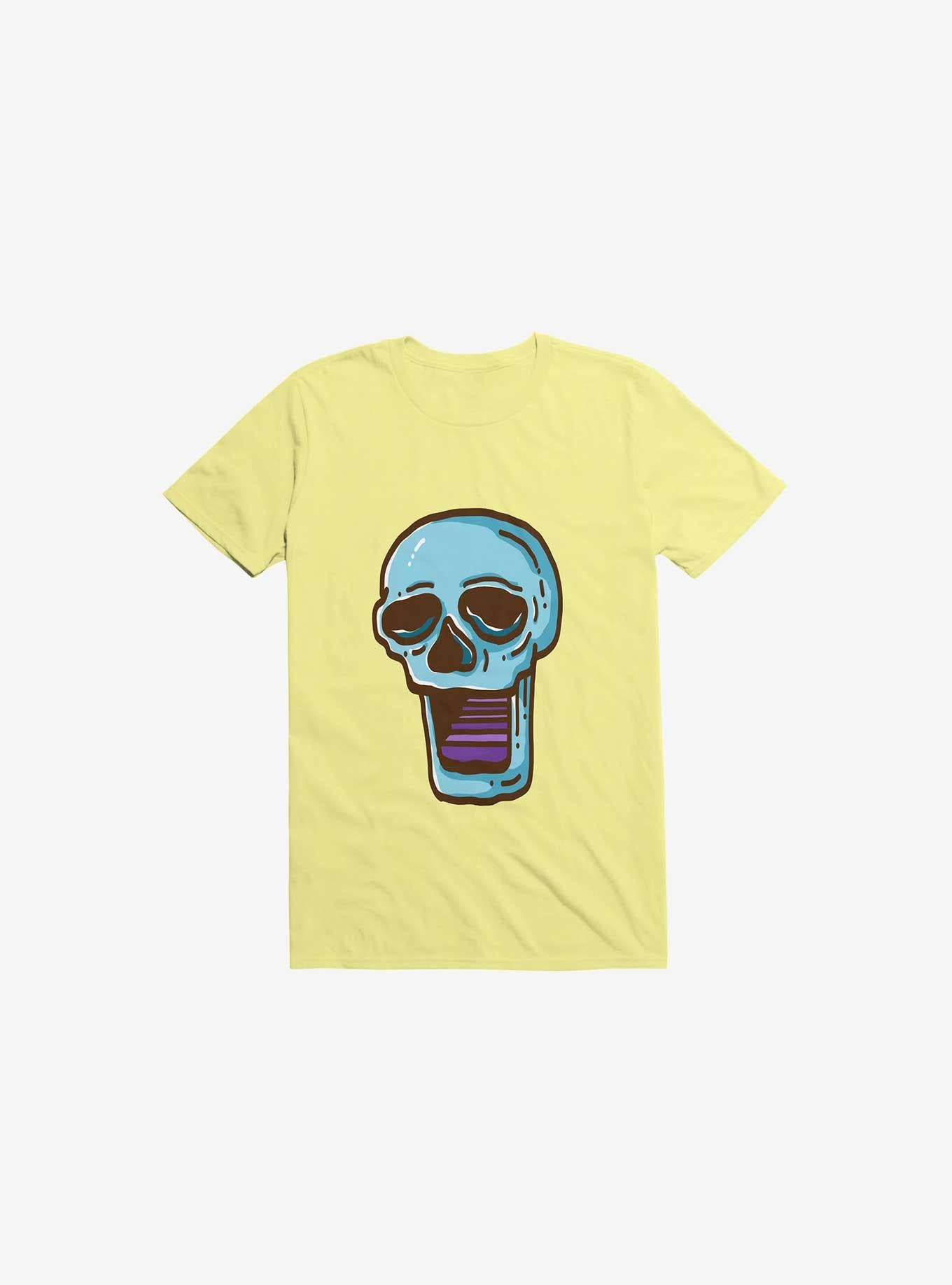 Modern Skull Corn Silk Yellow T Shirt T Shirt Trending US