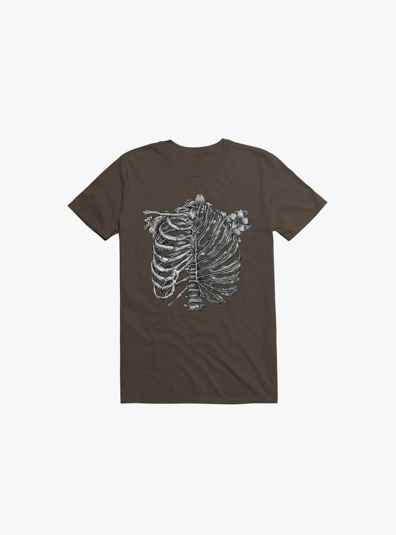 Skeleton Rib Tropical Brown T Shirt T Shirt Premium Print Gift Ready