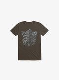 Skeleton Rib Tropical Brown T Shirt T Shirt Trending US