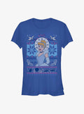 Disney Princess Cinderella Ugly Holiday Girls T-Shirt | Premium Unisex T-Shirt, Trending Graphic Tee