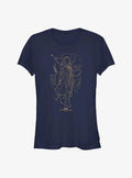 Marvel Eternals Ajak Line Art Girls T Shirt T Shirt Streetwear Style Daily Wear