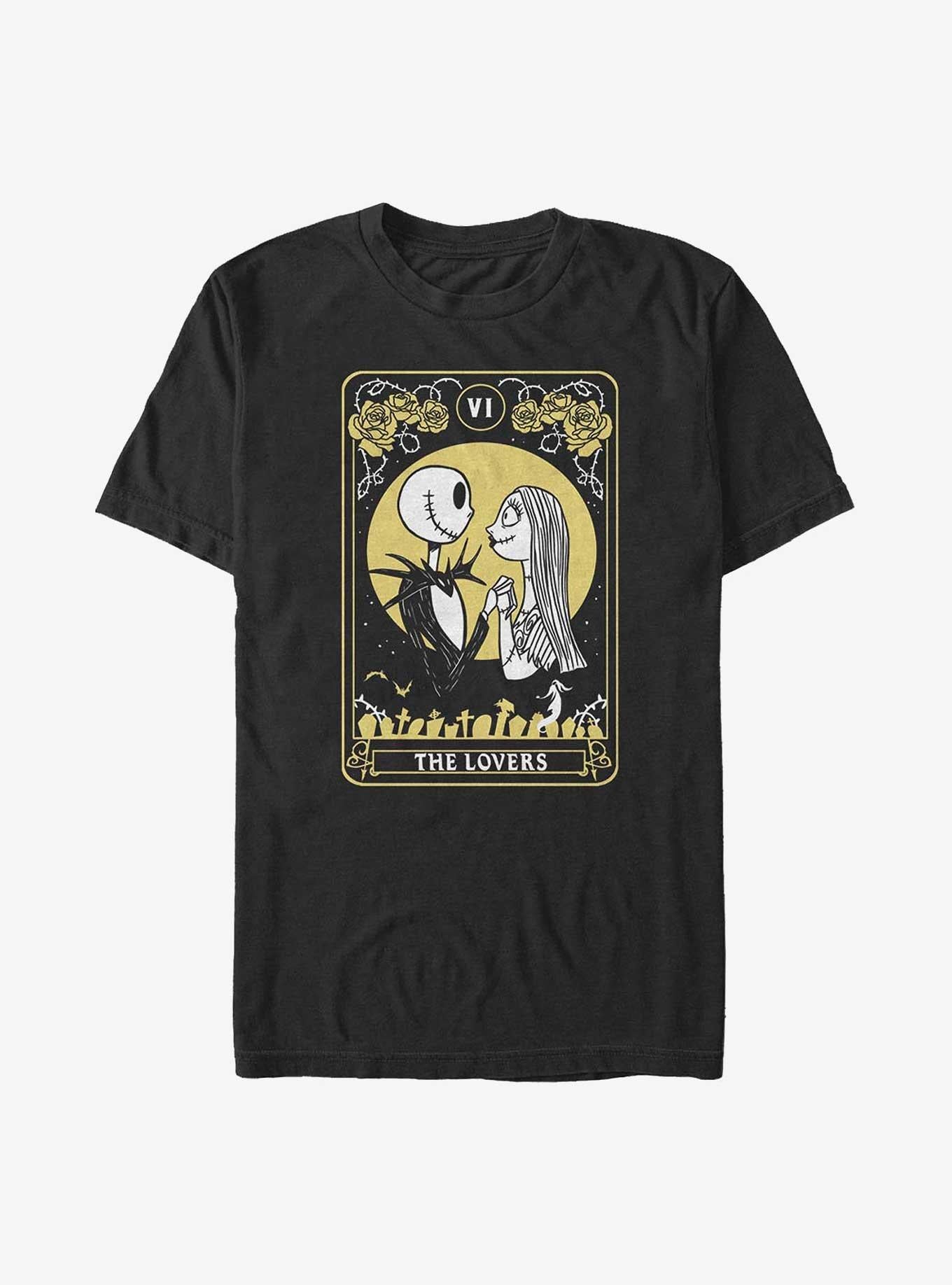 The Nightmare Before Christmas Jack Sally The Lovers Tarot T Shirt T Shirt Streetwear Style Fan Favorite