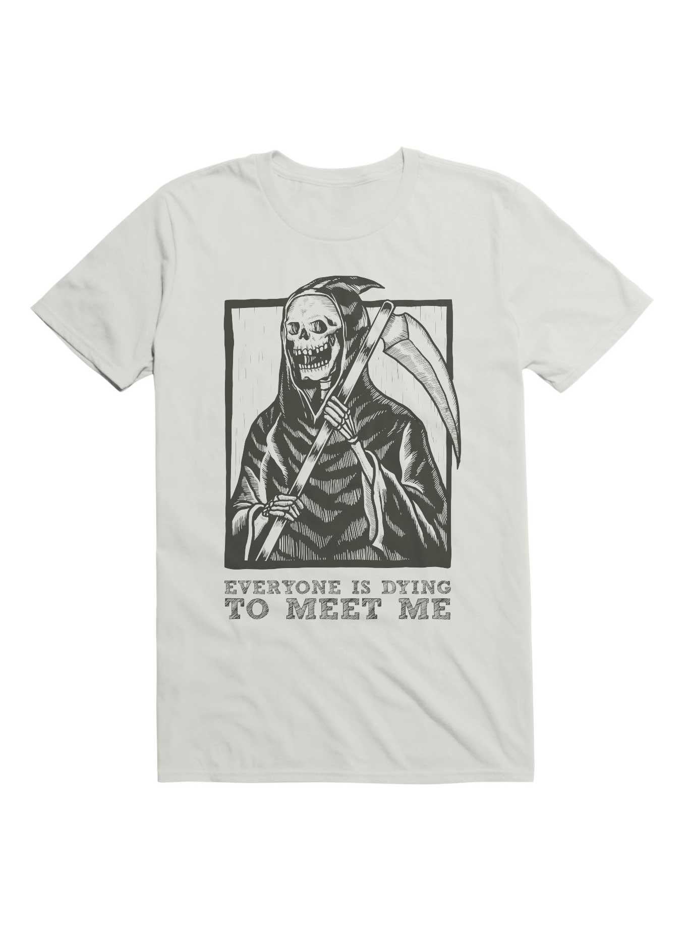 Gothic Grim Reaper Design T Shirt T Shirt Trending US