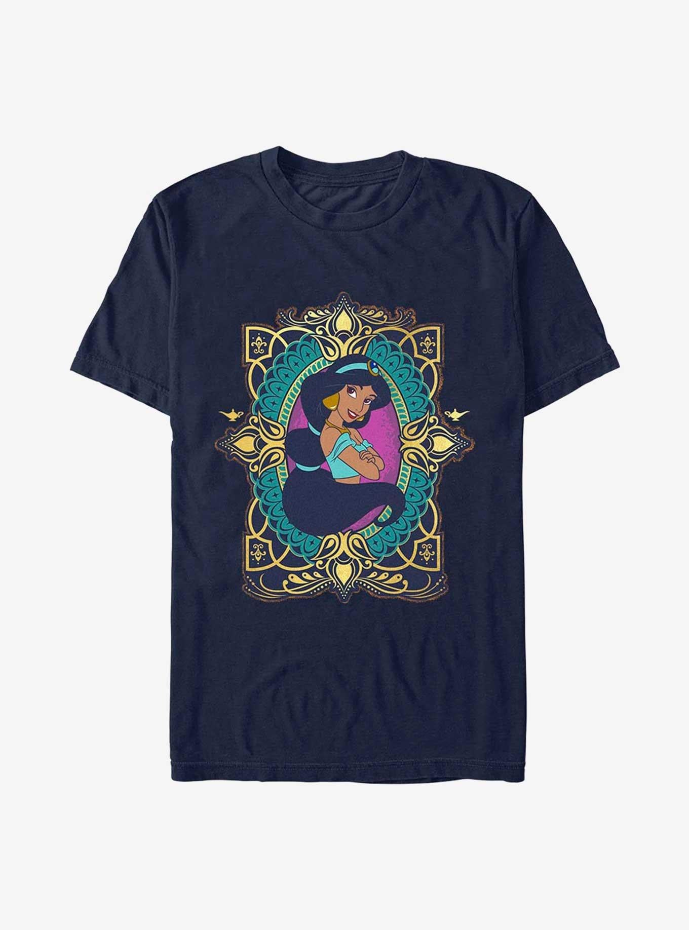 Disney Aladdin Jasmine Badge 30th Anniversary T-Shirt | Premium Unisex T-Shirt, Trending Graphic Tee