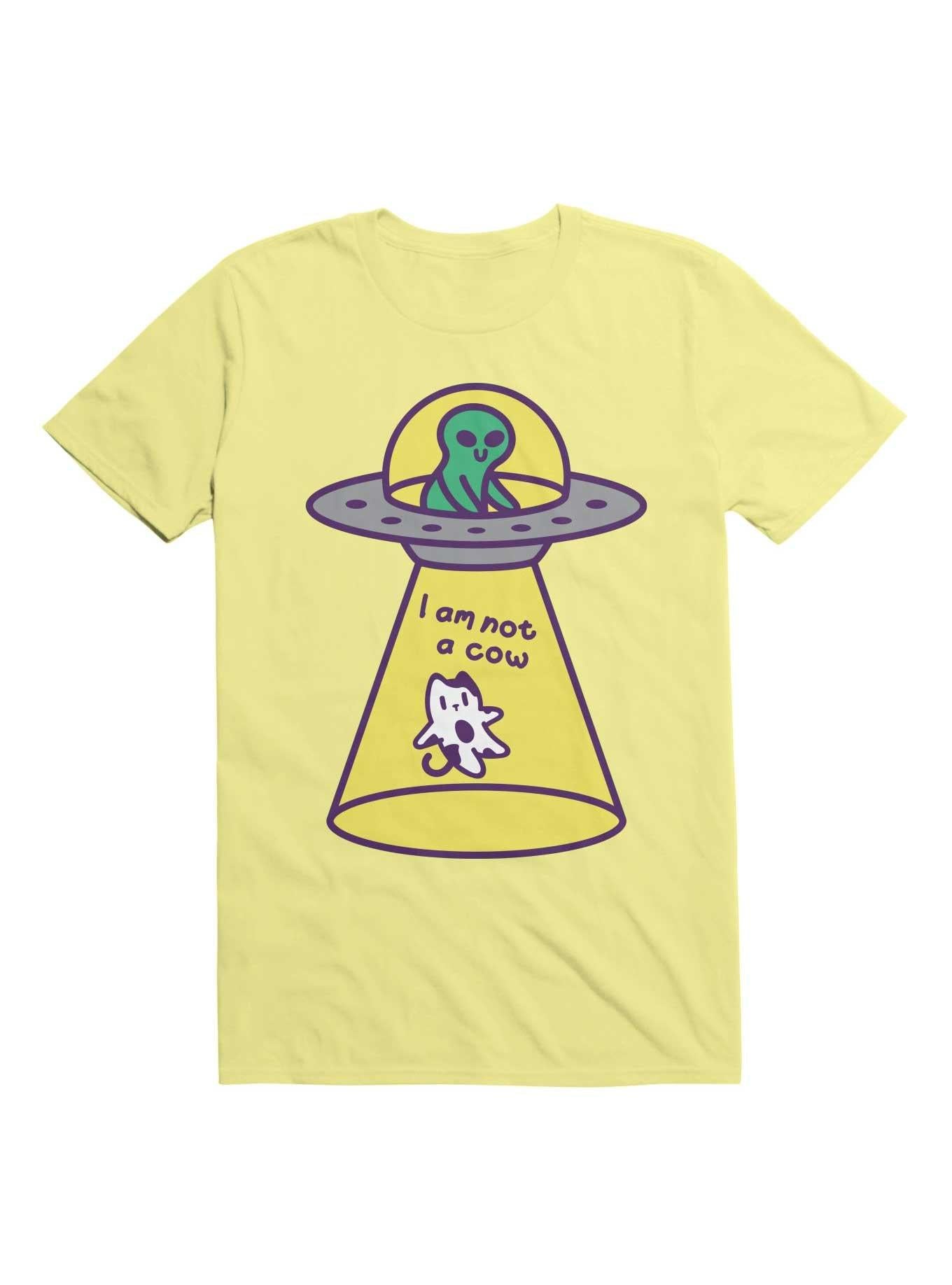 Kawaii Cat Abduction By Alien T Shirt T Shirt Viral TikTok Humor Gift
