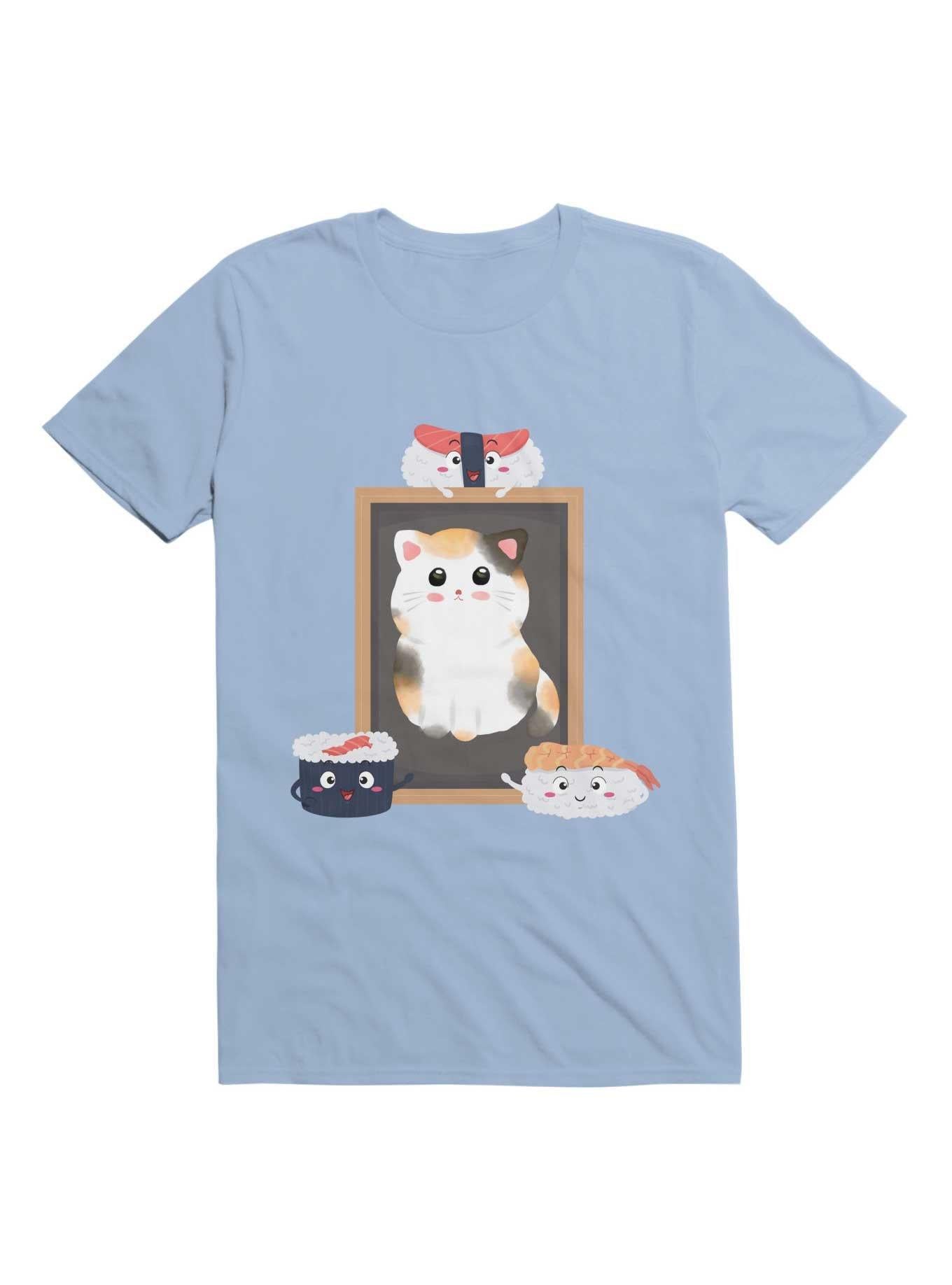 Kawaii Funny Sushi Loves Cute Cat Kawaii T Shirt T Shirt Trending US Funny Quote