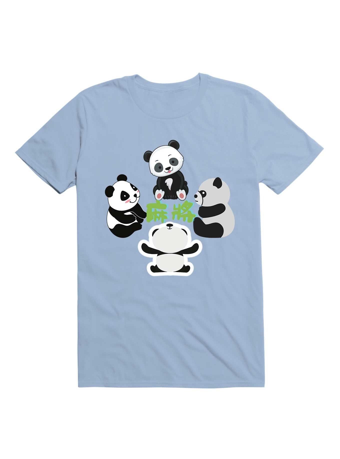 Kawaii Mahjong Panda Cute Funny T Shirt T Shirt Premium Print Humor Gift