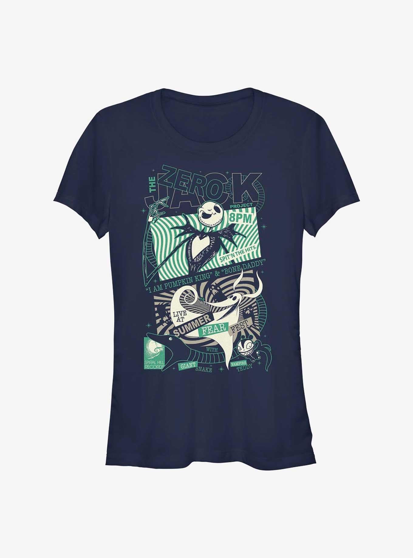 Disney The Nightmare Before Christmas Summer Fear Fest Jack Zero Girls T-Shirt T-Shirt | Fan Favorite Style | Perfect For Daily Wear