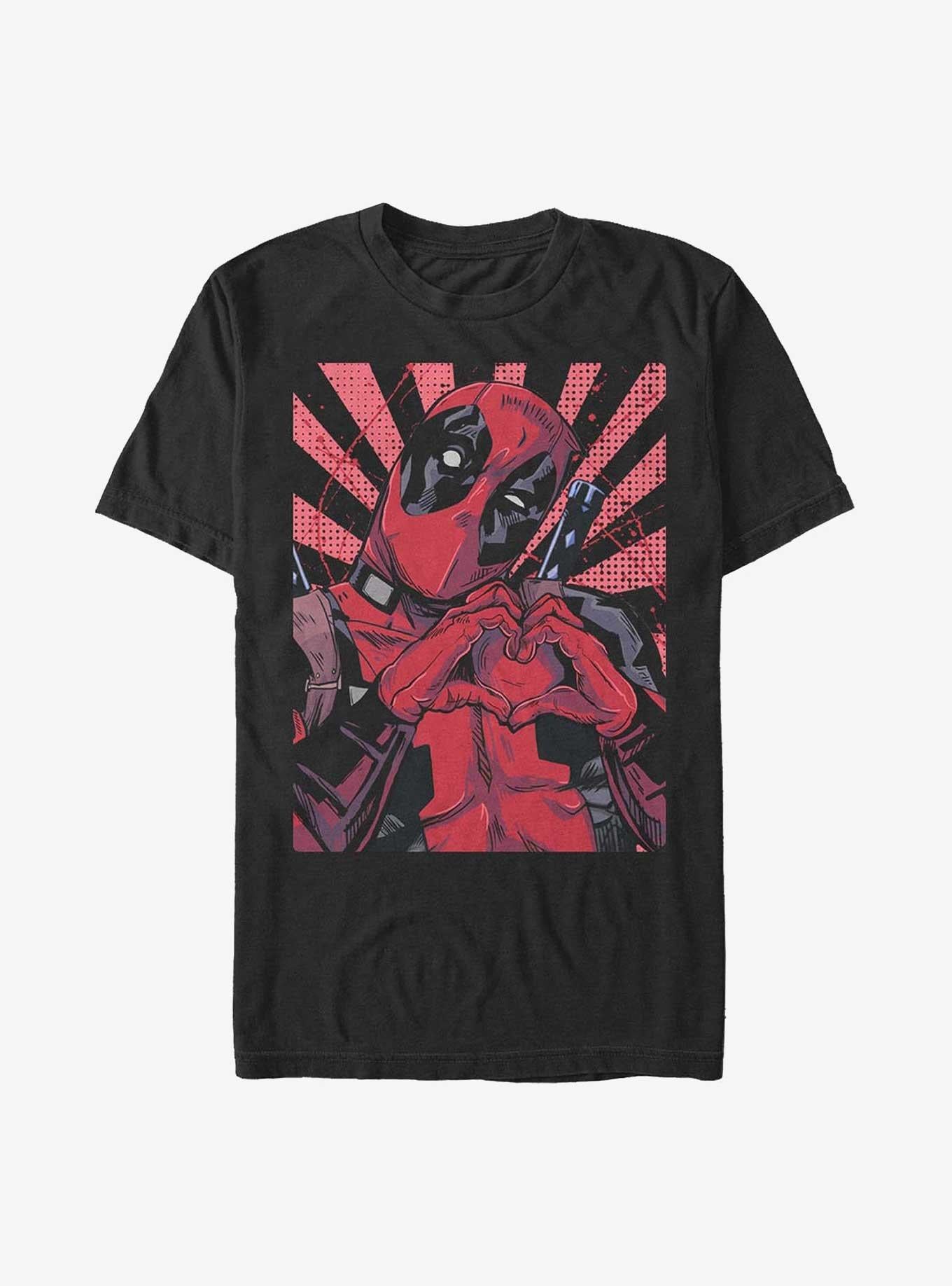 Marvel Deadpool Heart T-Shirt | Premium Unisex T-Shirt, Trending Graphic Tee