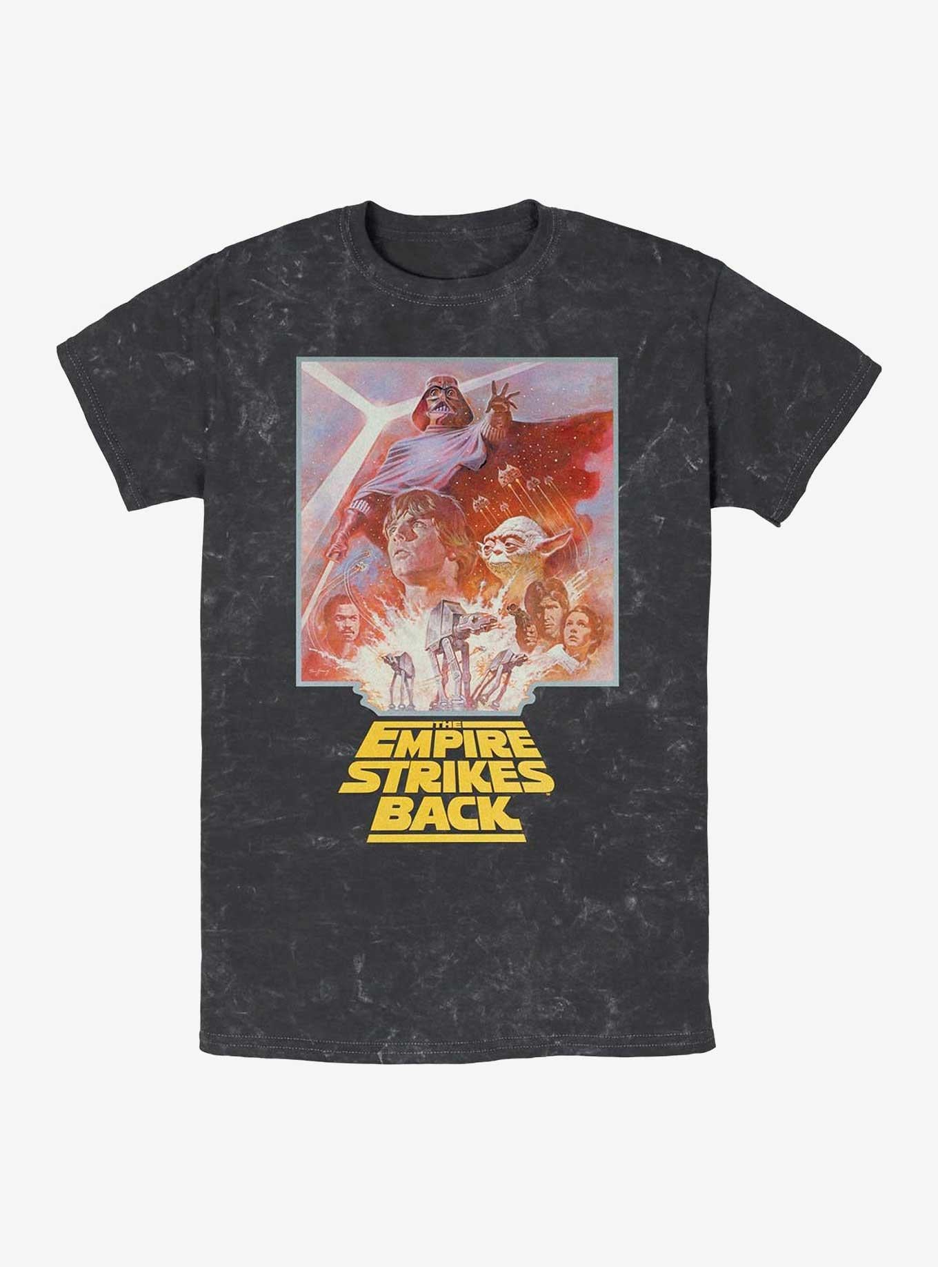 The Empire Strikes Back Characters And Walkers Mineral Wash T Shirt T Shirt Trending US
