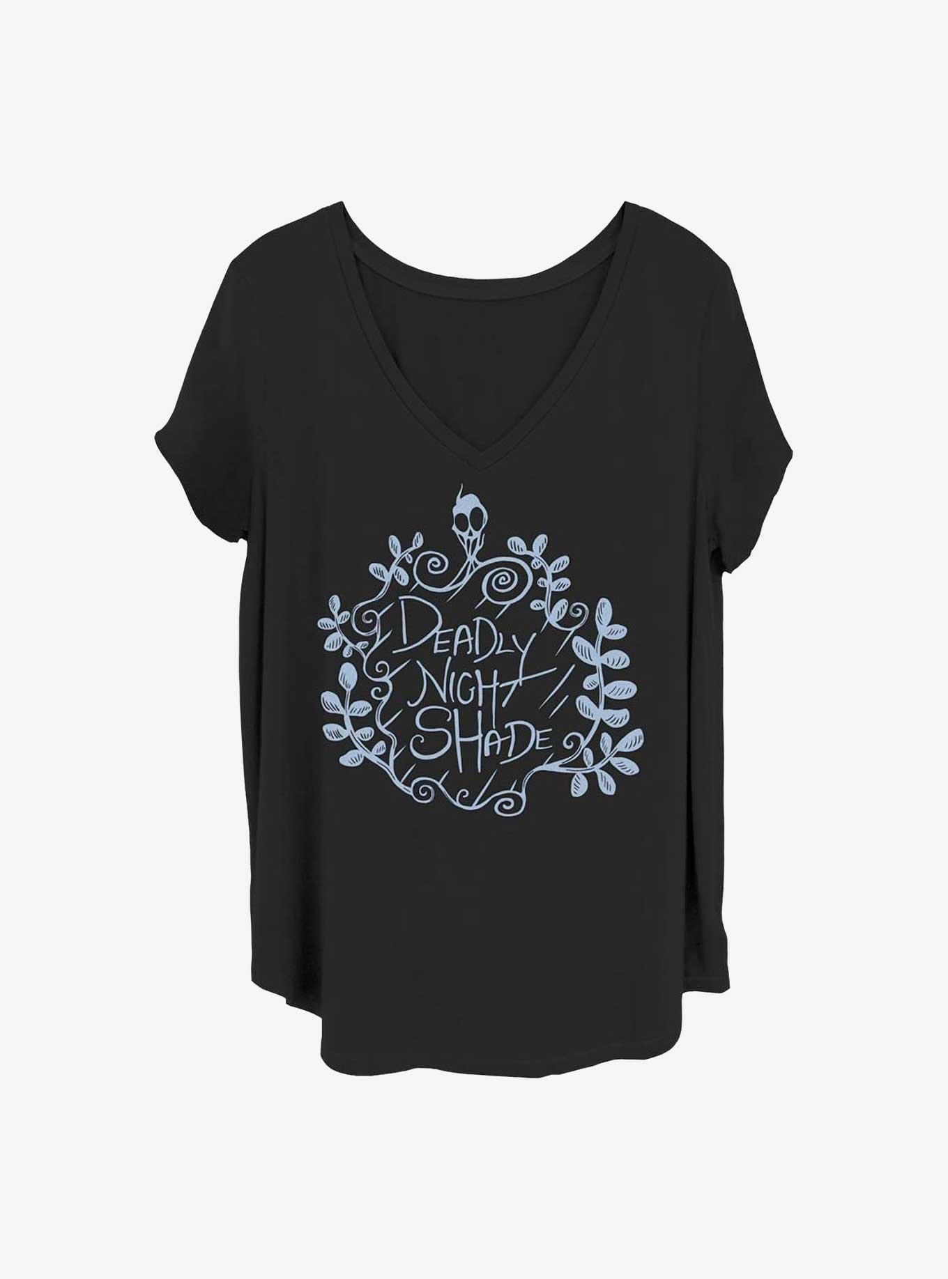 Disney The Nightmare Before Christmas Deadly Nightshade Girls T-Shirt Plus Size T-Shirt | Exclusive Art Design | Top Pick For Fans