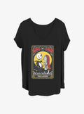 The Nightmare Before Christmas Jack Sally The Lovers Tarot Girls T Shirt Plus Size T Shirt Comfort Fit Best Seller Look
