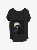 Disney The Nightmare Before Christmas Spiral Hill Girls T-Shirt Plus Size T-Shirt | Bold Graphic Edition | Top Pick For Fans