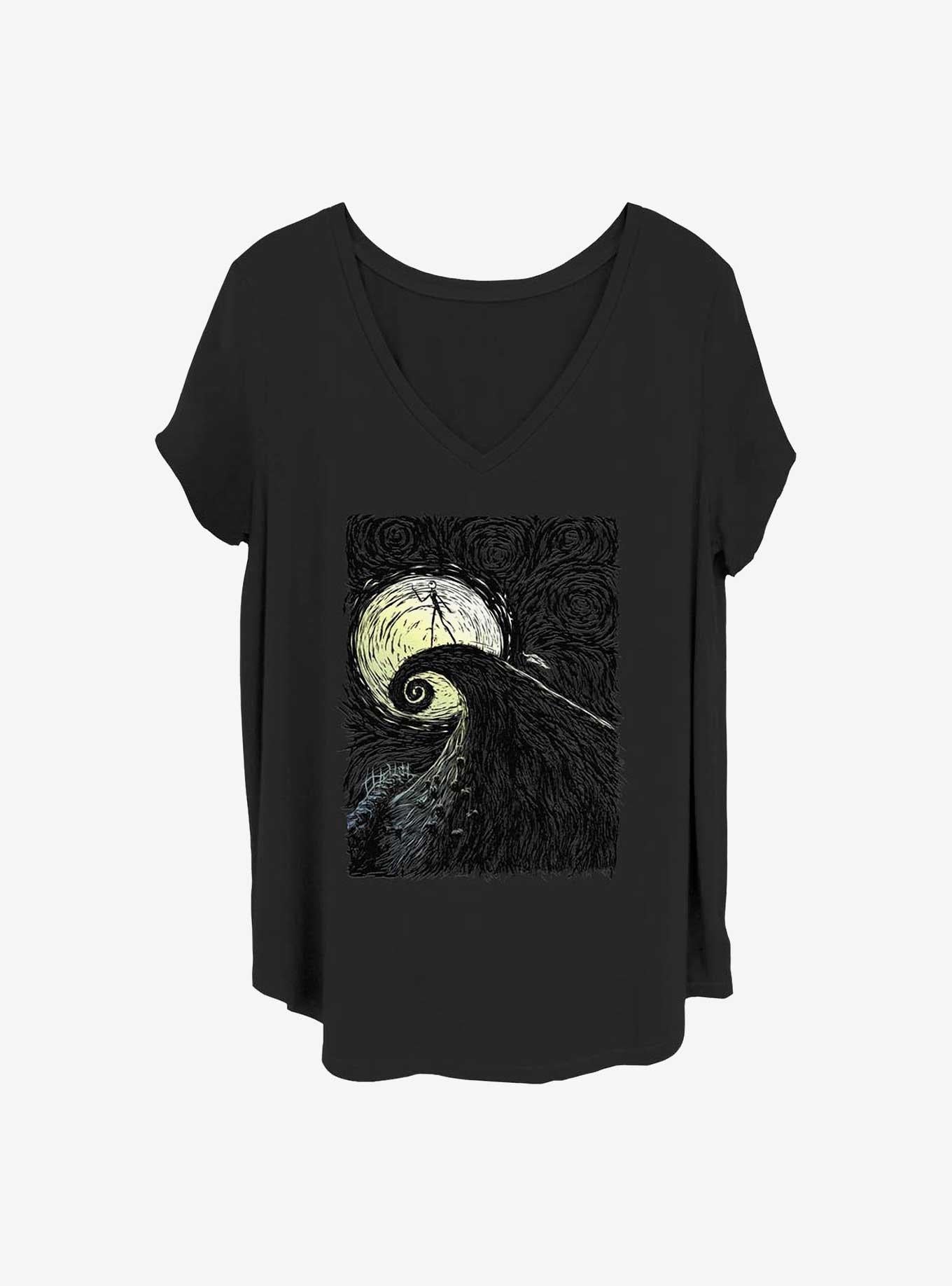 Disney The Nightmare Before Christmas Spiral Hill Girls T-Shirt Plus Size T-Shirt | Bold Graphic Edition | Top Pick For Fans