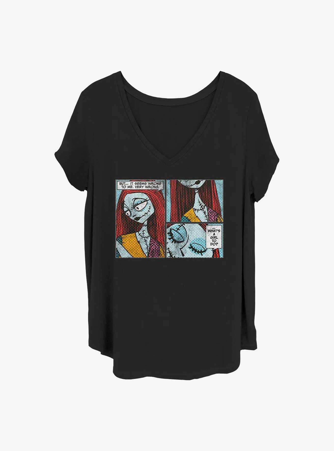 The Nightmare Before Christmas Sally Comic Girls T-Shirt Plus Size T-Shirt | Exclusive Art Design | Top Pick For Fans