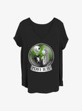 Disney The Nightmare Before Christmas Jack And Sally Snow Globe Girls T-Shirt Plus Size T-Shirt | Trending Streetwear Style | Great Gift Idea
