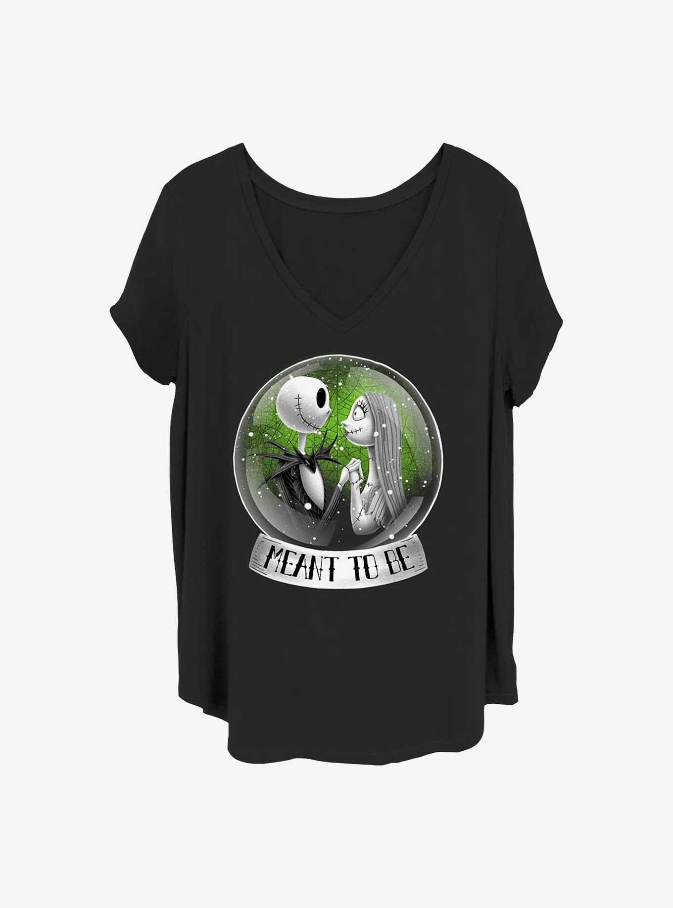 Disney The Nightmare Before Christmas Jack And Sally Snow Globe Girls T-Shirt Plus Size T-Shirt | Trending Streetwear Style | Great Gift Idea